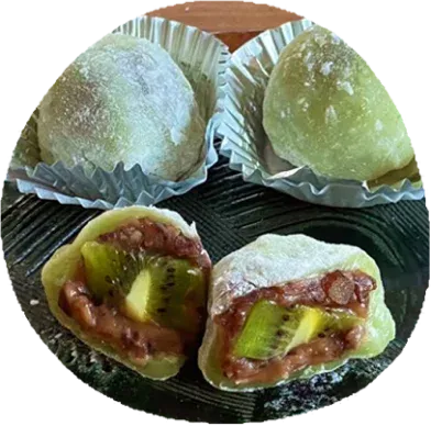 大福作りの様子